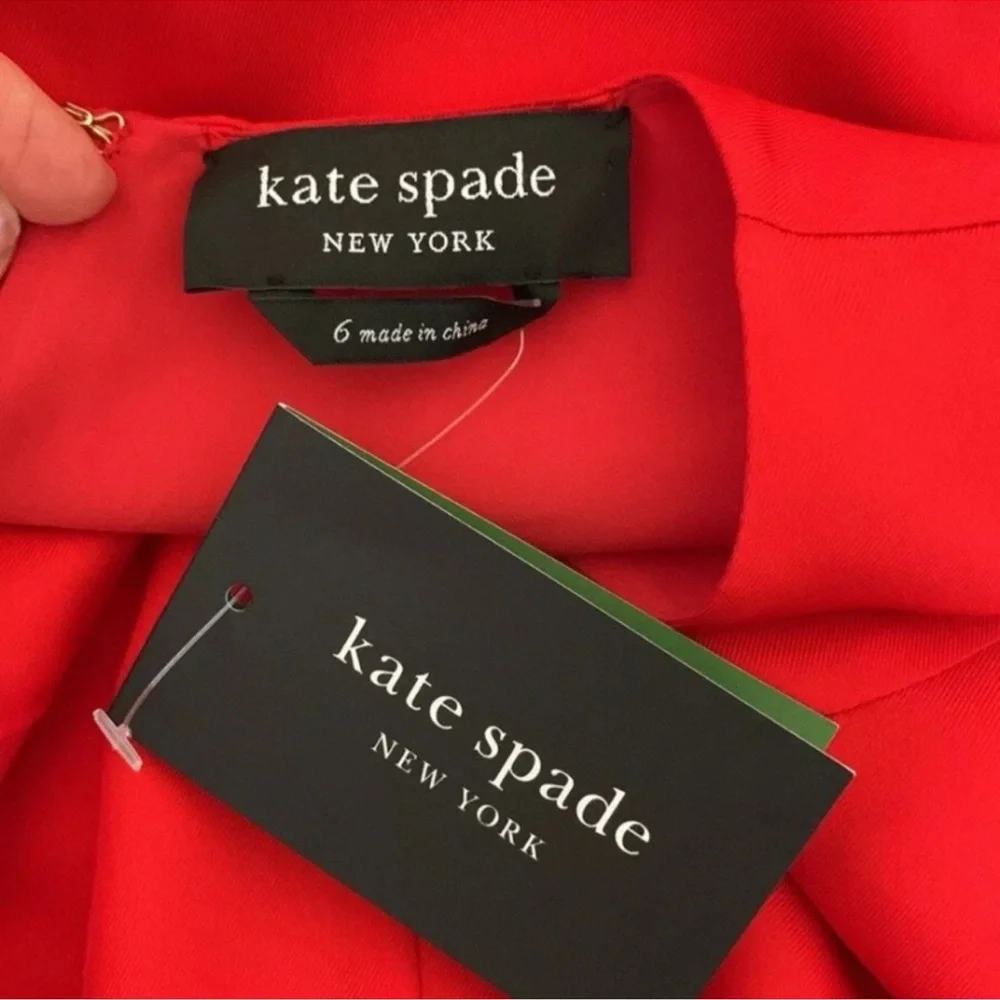 NWT Kate Spade Matinee Silk Blend Midi Dress. $378 - Picture 12 of 16
